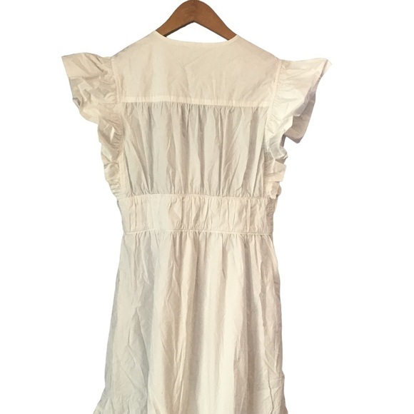 20. NWOT 10 Crosby Derek Lam GRETA RUFFLE SLEEVE DRESS - Picture 7 of 9